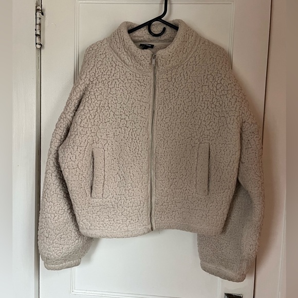 Express Jackets & Blazers - Express Cream Teddy Jacket